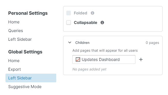 global settings